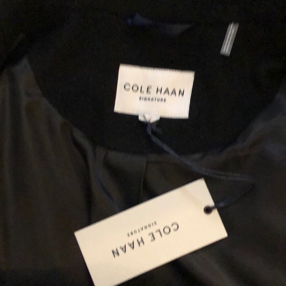 COLE HAAN Full-length Belted wrap coat. - Picture 12 of 15